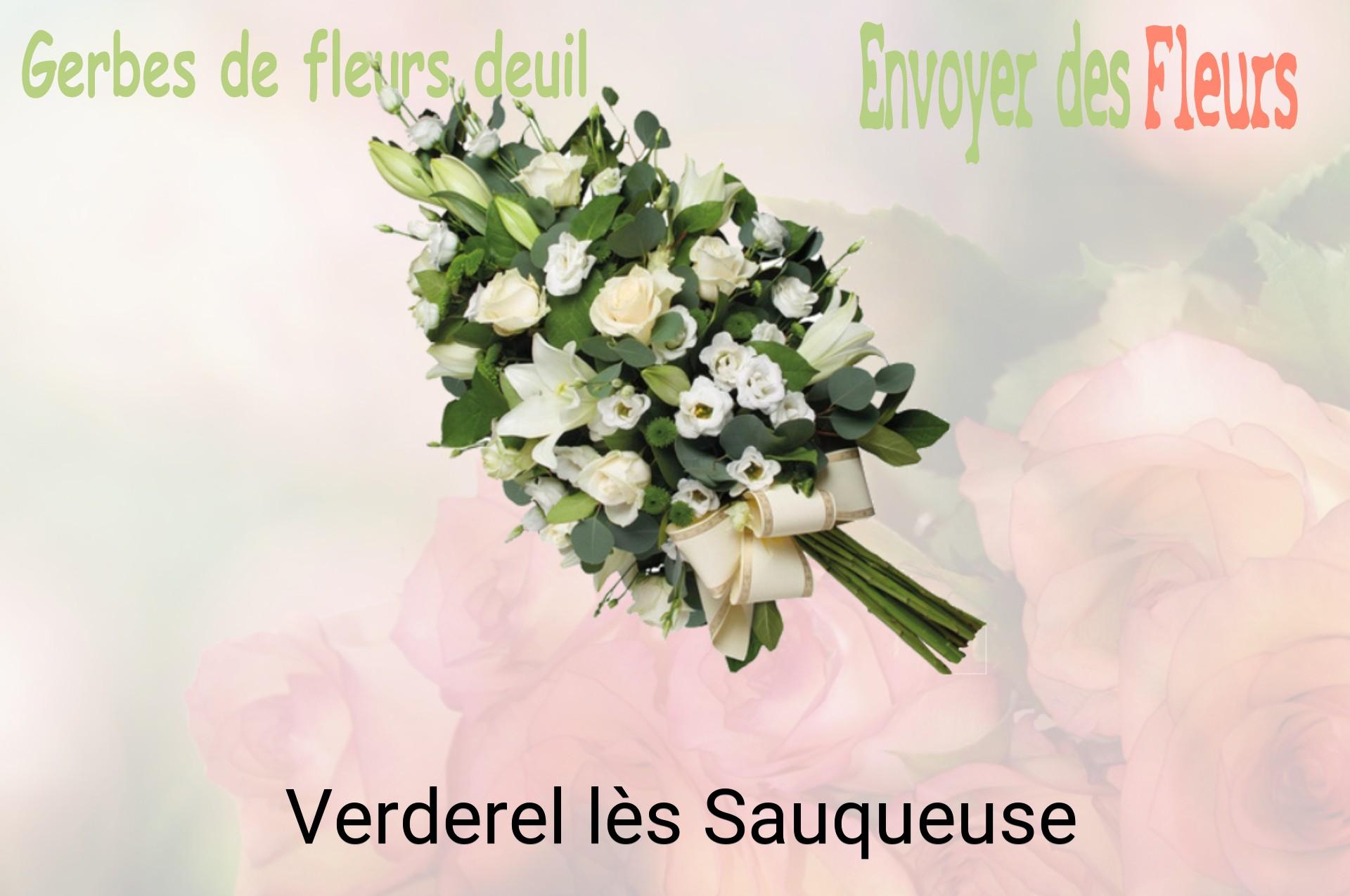Gerbe de fleurs de deuil livrée à Verderel-lès-Sauqueuse